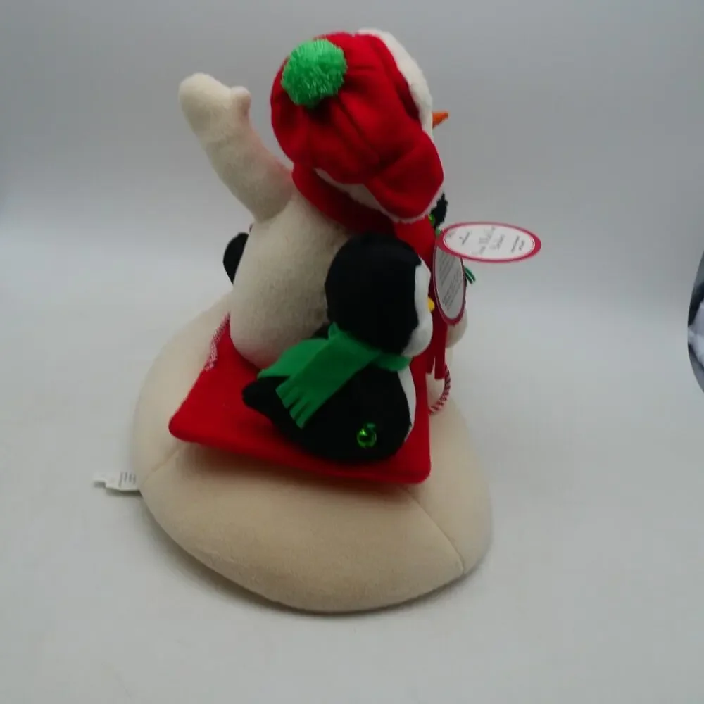 NEW 2007 Hallmark Jingle Pals Snow What Fun Sledders Snowman Dog Penguin Music
